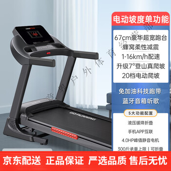 Baichao sweat mammoth treadmill household model large family indoor silent gym equipment small men and women electric slope single function/20 gears electric climbing