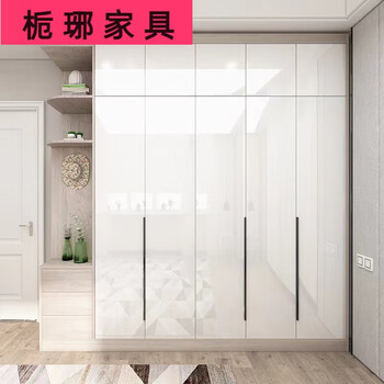 Xingfeng wardrobe door is customized, only the door is made, not the cabinet, european pine board handle-free, skin-feeling, high-gloss cabinet door, custom pet door panel, osb cabinet, pet european pine board, pur edge sealing/eo grade (shopkeeper)