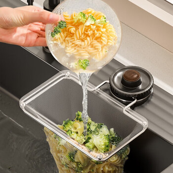 Senkaron suction cup kitchen sink filter dishwashing sink drain kitchen waste leftovers disposable filter rack walnut color - suction cup filter rack single pack