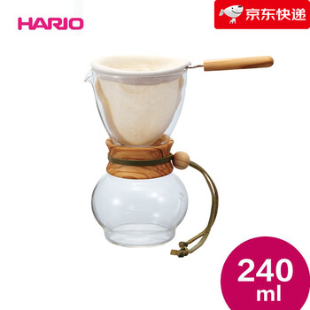 Hario new product household drip filter flannel hand-brewed coffee pot glass coffee sharing pot dpw dpw-1__ 240ml