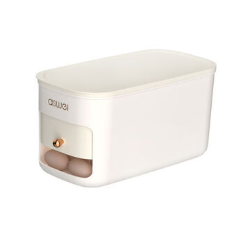 Youqin egg storage box large capacity multifunctional refrigerator automatic roll-down anti-fall egg storage box egg box one box can hold approximately 31 eggs/enlarged capacity-white