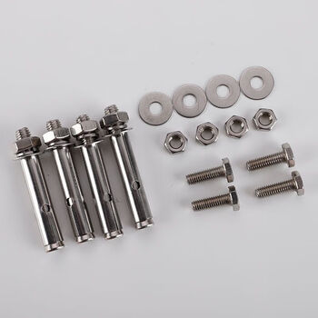 Expansion screw tv mount stainless steel air conditioner bracket installation package air conditioner bracket installation package outer hexagonal 8cm expansion 4 machine foot screws 4 sets 5 packs