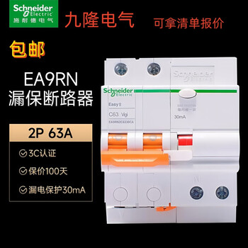Schneider rn air switch circuit breaker 2pc63a main gate household leakage protector 16a20a40a32 32a 2p