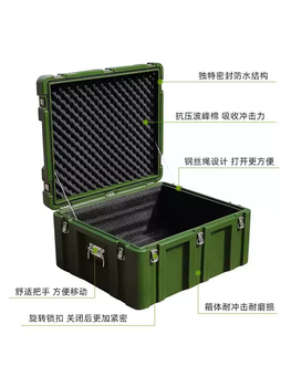 Rotational molding box medical box outdoor transportation military green medical equipment box field camping transfer box customization factory direct sales discount