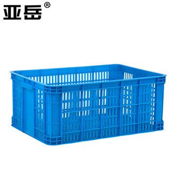 Yayue plastic basket frame turnover box thickened hollow storage box large express logistics basket livestock industry plastic frame storage box miscellaneous basket outer 620*425*260mm blue