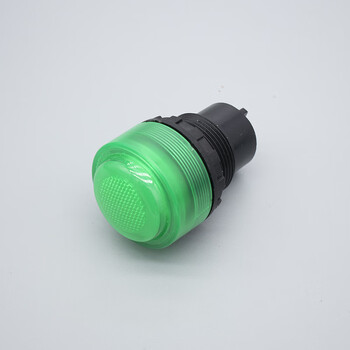 Baidat 30mm explosion-proof ba8030 control metal plastic button switch emergency stop knob plastic head - indicator light green 220/380v (11 pcs)