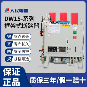 People's electric frame type circuit breaker-630a1000a1600a2500a4000a thermal electromagnetic dw15-400a ac220v x thermal electromagnetic electric