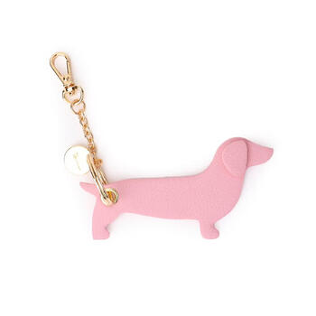 Fibreno dog keychain pendant max keyring pink