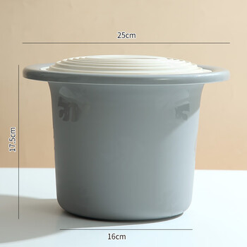 Jiadongli adults' household spittoon, pregnant women's urine bucket with lid, deodorant, female bedroom, elderly urinal, night urinal, portable urinal, blue, thickened, non-slip, medium size, about 2l