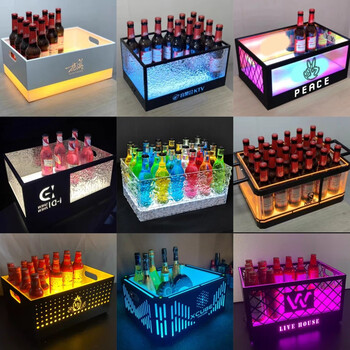 Sai lotto bar v luminous ice bucket champagne bucket beer frame ice bucket beer bucket e yuanbao ice bucket hardware frosted ice bucket