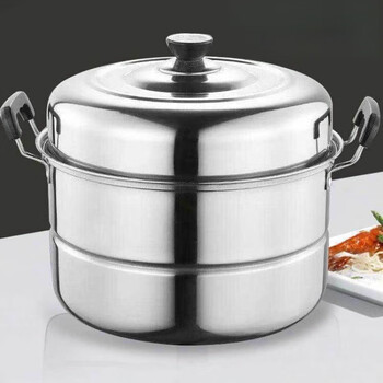 Supor steamer household large large capacity extra thick two-layer stainless steel steamed bun steamed fish pot 343640cm commercial 36cm