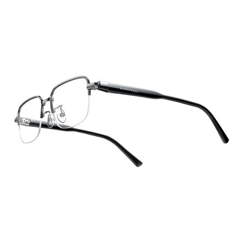 Superhexa ai smart glasses replacement set, metal half-frame style, space gray