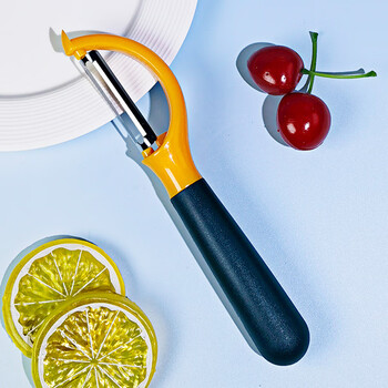 Ye yugan yangjiang stainless steel peeling knife fruit peeler multifunctional household sugar cane potato peeling knife thin skin olive green peeling knife p type - peeling