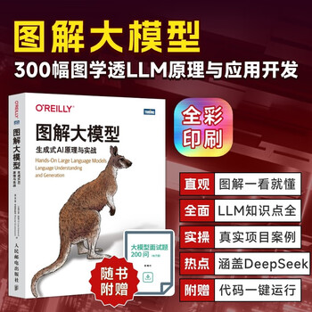 Illustrated large model generative ai principles and practice large language model large model application development transformer deepseek model principle development deep learning produced by turing