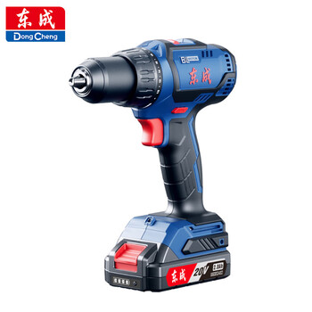 Dongcheng 20v brushless electric hand drill dual electric 2.0ah household electric screwdriver lithium battery electric drill tool dcjz04-13a