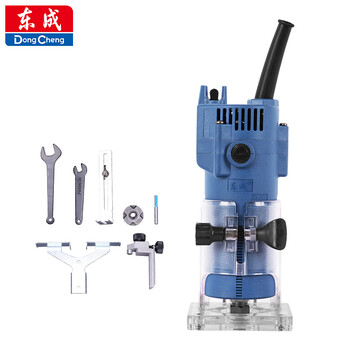 Dongcheng trimming machine wmp350-6 aluminum-plastic plate slotting electromechanical wood milling woodworking tools trimming chamfering machine engraving machine
