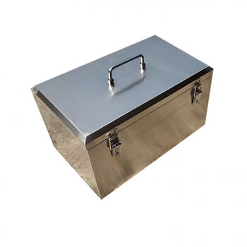 Meikejie stainless steel tool box tool 304 thickened large portable waterproof repair home storage storage box 350*200*150