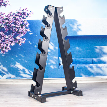 Lake dumbbell rack gym commercial multi-specification 6 pairs dumbbell storage rack household equipment combination men's herringbone rack dumbbell rack (excluding dumbbells)