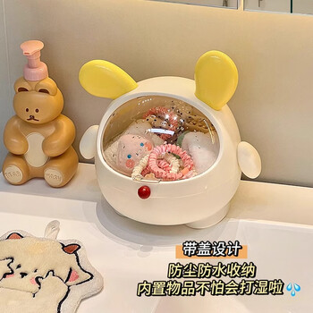 Jia cube dog bathroom hair tie jewelry storage box dressing table hair accessories desktop storage box bathroom hair tie hair tie