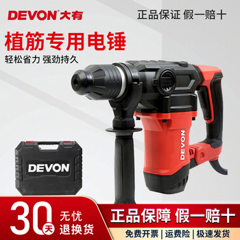 Dayou 1110 special dual-purpose electric hammer for rebar planting with clutch and high-power impact drill hammer for drilling concrete and demolishing walls 1110-12-27d square handle electric hammer (dual function)