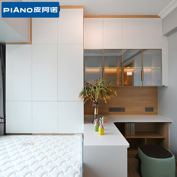 Piano tatami bed wardrobe whole house customized multi-functional storage bed wardrobe integrated children's room furniture customized prepayment (for pricing details, please contact customer service)