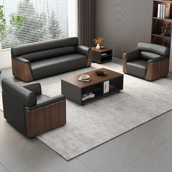 Shengli office sofa simple modern office business sofa combination reception reception negotiation 311 + long coffee table xipi