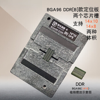 Ddr3/ddr4 memory chip positioning tin planting platform tin planting mesh lcd flash memory bga96 solder paste steel mesh ddrb style positioning plate
