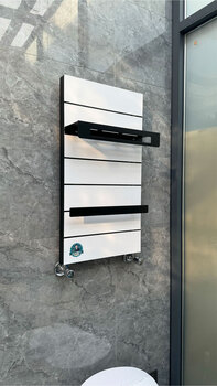 Znmw heating copper-aluminum composite bathroom powder room bamboo basket new copper-aluminum composite radiator radiator small bamboo basket white and black (840400) 0mm*0mm