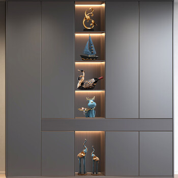 Aoyanlai red wine rack ornaments high-end wine rack ornaments swan living room dining table wine holder light luxury atmosphere sideboard wine k set 5-piece set