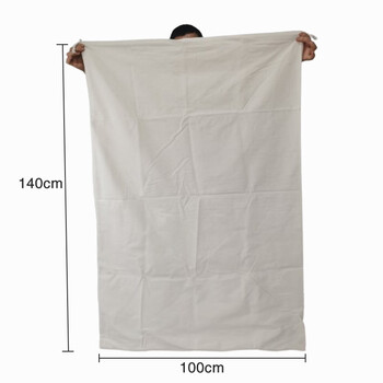 Liangpu linen storage bag hotel canvas large capacity custom linen cart bag dirty bed sheet quilt cover packing bag beige canvas bag 100*140cm canvas