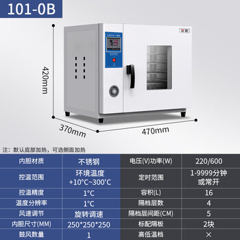 Shenghuitai electric constant temperature blast drying oven laboratory small oven food dryer industrial high temperature oven drying oven upgraded 16l stainless steel inner tank with blast