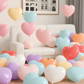 Shicai macaron love balloons 30 birthday decoration wedding room proposal confession party scene ceremony decoration atmosphere