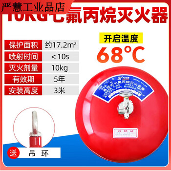 4kg hanging dry powder fire extinguisher hoisting ultra-fine heptafluoropropane fire extinguishing bomb 8kg automatic fire extinguishing ball egg 10kg heptafluoropropane fire extinguisher
