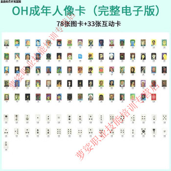 European card electronic version of oh card high-definition picture jpg format learning material tutorial 2025 complete version adult portrait card