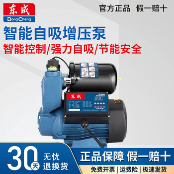 Dongcheng intelligent self-priming booster pump induction motor household water pipeline small fully automatic pressurized pump pump zb-400a (400w) official standard