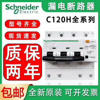 Schneider circuit breaker 63a80a100a125a with leakage protection air switch 2p3p/4p 3p 125a