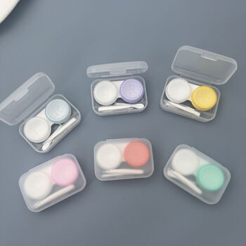 Cooper optical portable contact lens case care box storage box dual box multi-functional cleaning care compact, portable and practical exquisite companion box*1 (random style)