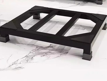 Kezitu refrigerator washing machine base frame foot pad storage rack heightening bracket dishwasher fish tank flower rack heightening shelf matte black 45 45 height 15 cm