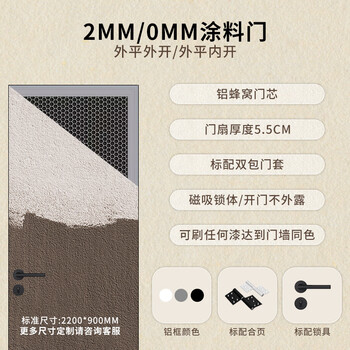 Wen yijia minimalist door, hidden frame door, frameless door, paint door, bedroom door, room solid wood door, aluminum wood door, top door, micro cement door, hidden frame paint door (can be painted/micro cement/art paint)