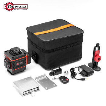 16-line 4d laser level green light 12-line 3d automatic wiring ceiling and wall instrument line casting instrument high-precision cross-border orange remote control wall-to-ground all-in-one machine without digital display-16