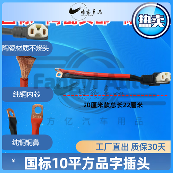 10 square meters electric vehicle ceramic plug with high temperature resistance power cord replacement adapter takeaway rental charging cable 10 square meters ceramic plug 1 meter