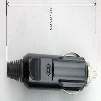 Litian car cigarette lighter plug high-power car air pump double-cylinder refrigerator car washer spring electrical accessories with insurance cigarette lighter plug