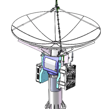 2.4m x-band weather antenna