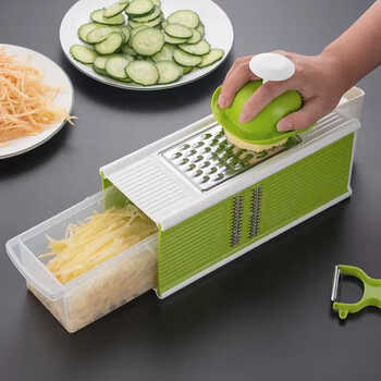 Yy radish strips multifunctional five-way vegetable shredding kitchen household grater potato shreds sliced on all sides main picture