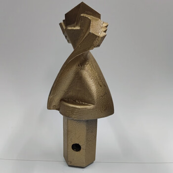 Jiang zhiai's enhanced fish-tail center positioning drill bit for drilling frozen soil positioning drill auger drilling rig photovoltaic pile driver excavation and modification drilling rig enhanced fish-tail drill bit