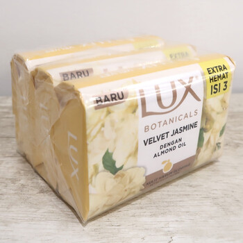 Lux soap hong kong version imported bath soap bathing charm fragrance 80g jasmine fragrance long-lasting fragrance for women and men jasmine fragrance 100g*3 pieces set