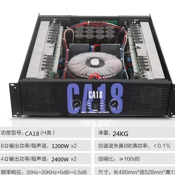 Peak sound accurate power amplifier ca2ca4ca6ca9ca18ca20ca30 pure power amplifier ca18-1250w*2