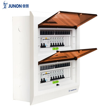 Junlang 26-bit new v8+ home commercial circuit wiring box distribution box double-layer strong current air switch surface-mounted 26-bit