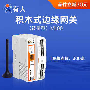 Human network relay distributed io control module modbus remote plc analog quantity collection m100 usr-m100 (lightweight)