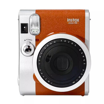 Fuji (fujifilm) instant instax mini90 mini40 upgraded model mini99 instant camera overseas version mini90 brown standard +20 photo paper